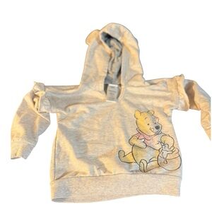 Disney Baby Winnie The Pooh Hooded Cotton Blend Top 18M Y2K Hoodie With Ears